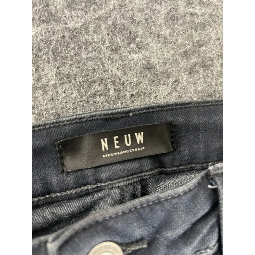 Neuw Jeans Mens 32x32 Blue Iggy Skinny Denim Pants Ripped Distressed N321